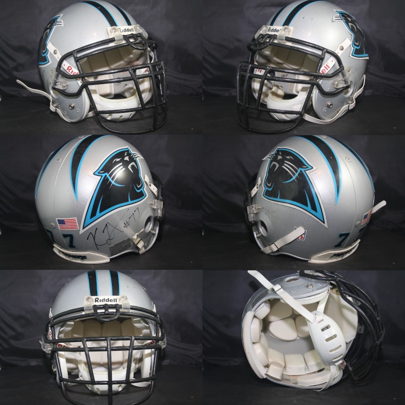Real Stuff Sports Game Used Football Helmets