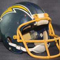 Game Used Game Worn Football Helmets